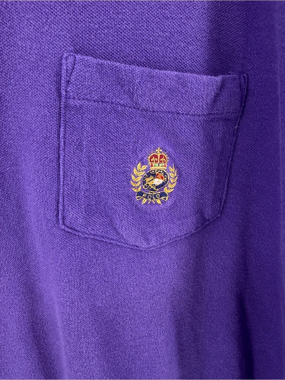 Vtg 90s Polo Ralph Lauren The Big Shirt Purple USA L Preppy Old Money Streetwear